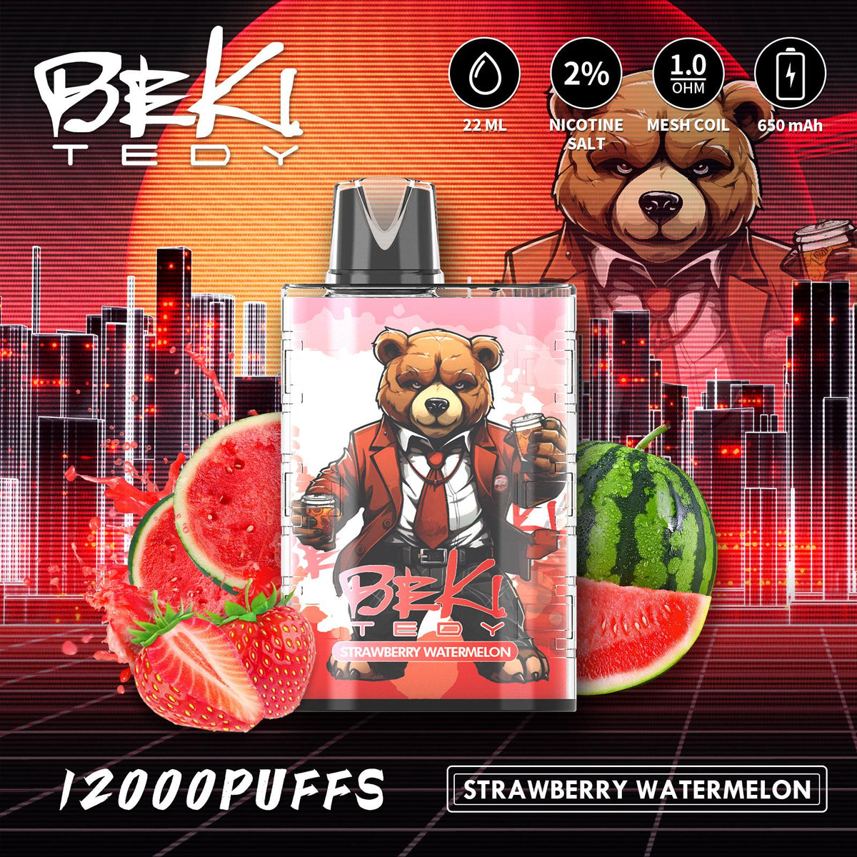 Beki Tedy 12000 caladas | Caja de 10 | 119,99€